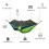 Blue Camping Hammock with Mosquito Net, Lightweight Foldable Design, Zippered Bug Protection 4
