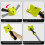 Plastic Drywall Corner Finisher Cleaning Stucco Trimming Tool with Portable Retractable Roller Extension Pole 2