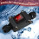 2 Pcs 12V Inline  Waterproof Inline Cord  Waterproof Toggle  with Red Light Rocker Button 7