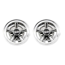6Pcs 8Inch SS Cart Wheel Covers, 5 Spoke Design Hub Cap for Carts for Club Car, EZGO,