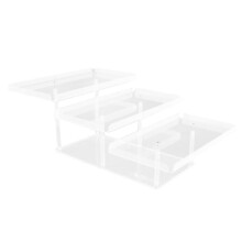 3 Tier Acrylic Display Riser Shelf Display Stand,Dessert Cupcakes Stand Makeup Perfume Holder Style A
