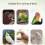 4pcs Rusts Resistant Hanging Bird Feeders for Backyard Patio 5