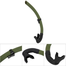 Alle nasse Silikon-Schnorchelset für Schwimmen & Tauchen Armeegrün Faltbares Design