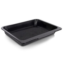 Plaque de cuisson rectangulaire profonde émaillée 40x35,5x5 cm