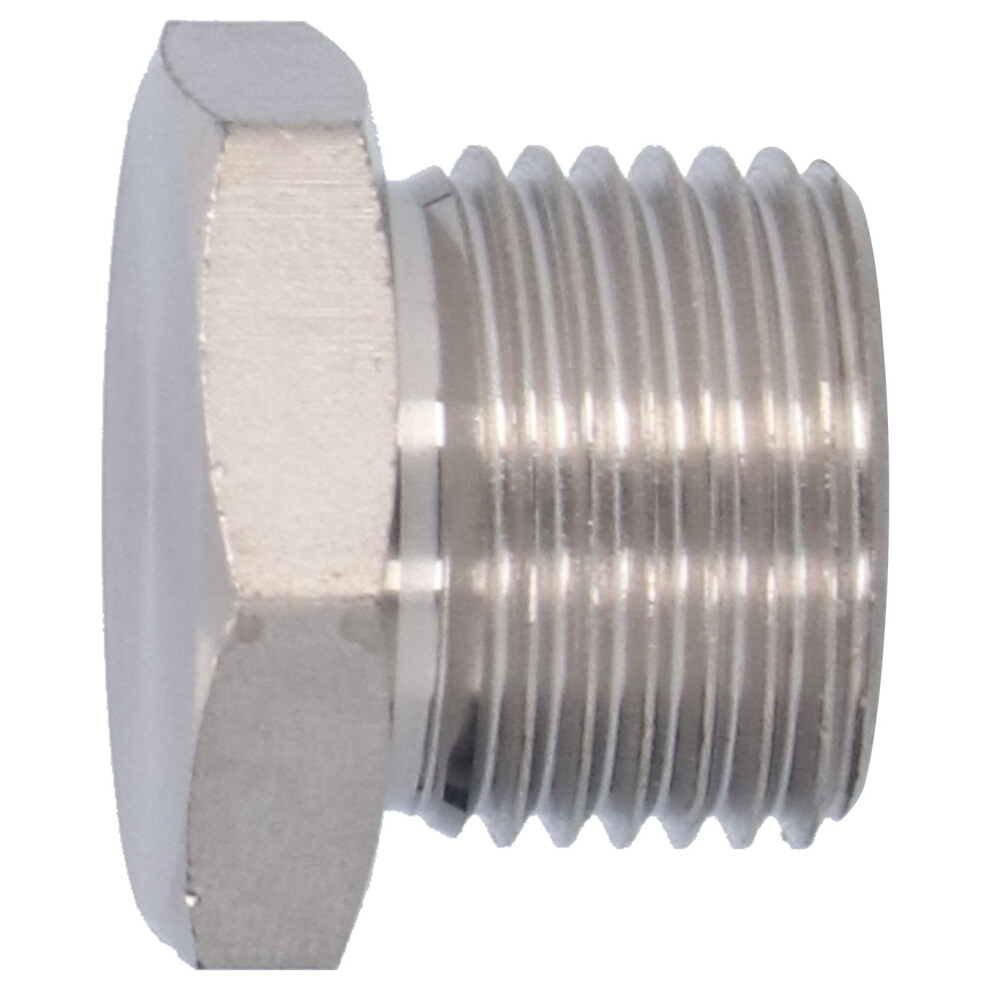 M18x1.5 O2 Oxygen Sensor Hex Plug Iron Nickel Fastener Silver 4931390767258