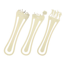 3Pcs Metal Scene Series Bookmarks for Readers & Writers, 11.8x2.9cm