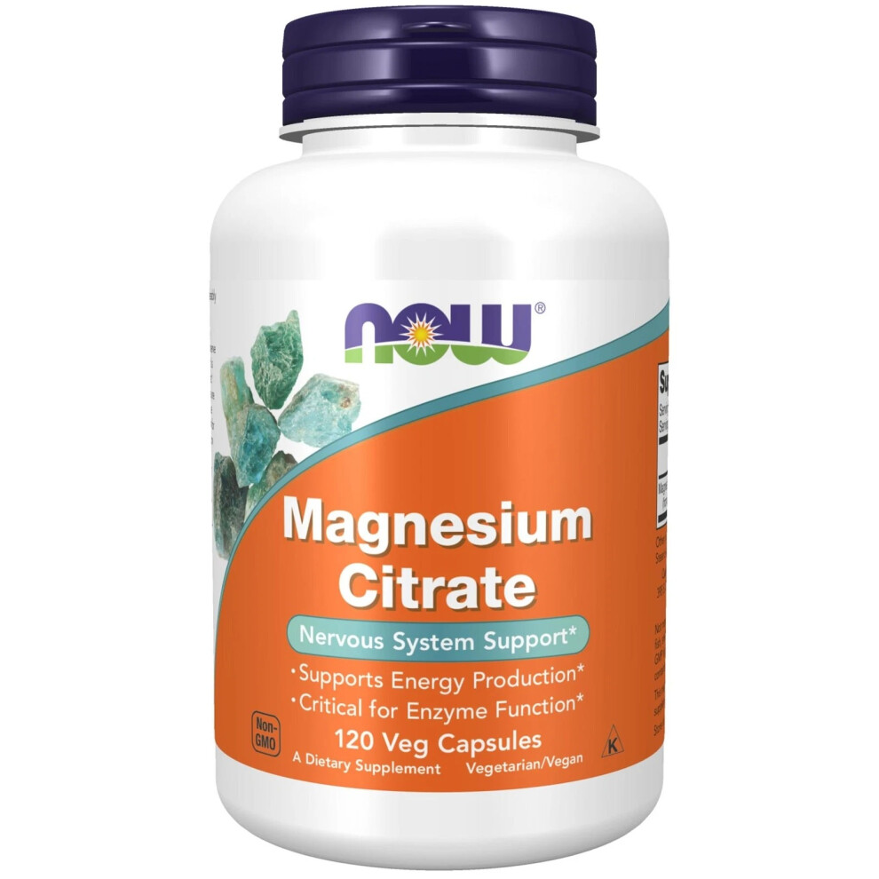 Now Foods Now Magnesium Citrate 120 Veg Caps Muscle Health