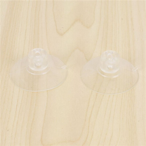 10 PCS 47mm Clear Plastic Wall Suction Cup Clip Clamp 2