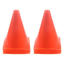 7 Pouces En Plastique Traffic Cones (12-Pack) Polyvalent Cône D'ÉDucation Physique Entraînement Sportif Vitesse Soccer Training Traffic Cones