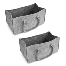 2X  Purse,  Storage Bag Large Capacity Casual Shopping Bag - Gray