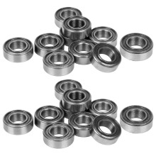 20Pcs Roulement À Billes Radial MéTrique ProtéGé Par MéTal Scellé Par Caoutchouc Miniature, Mr126 Zz 6 x 12 x 4mm