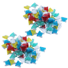 100Pc Slim Low Profile Blade Fuse APS ATT Car Truck RV 10/15/20/25/30AMP Set