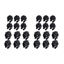 24 Pieces Regular Fishing Pole Rod Holder Storage Clips Rack 2 Style & 12 Pcs Each Style- for Hold Handle