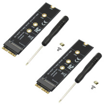 2X M.2 NVME SSD Convert Adapter Card for  Air Pro Retina 2013-2017 NVME/AHCI SSD Kit for A1465 A1466 A1398 A1502