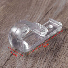 24Pc Curtain Clear P Clips Hook,Roller Blind Clips Child Safety Chain Cord P Clip Hooks for Vertical Roman Roller Blinds