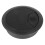 10 Pcs Black 70mm Dia Round Plastic Cable Hole Covers for Computer Desk 5
