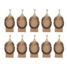 10 Unidades de CartãO de Ferradura da Boa Sorte, LembrançAs de Casamento com Etiquetas , Presentes de Ferradura RúStica para DecoraçãO de Festa