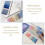 1600 Pcs Sticky Index Tabs, 4 Sheets Morandi Strip Index Tabs, Writable Page Sticky Notes with Ruler for Page Marking 6