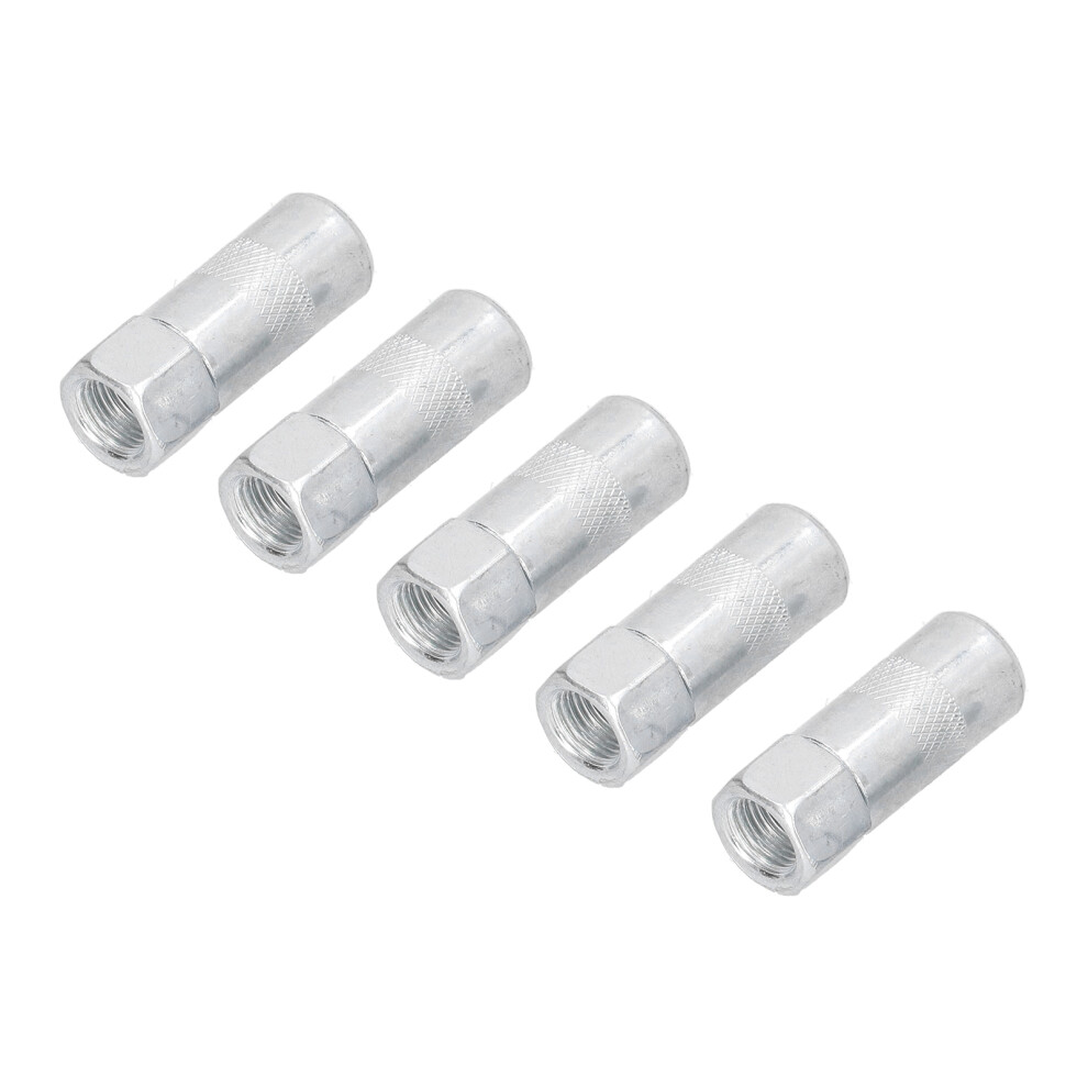 5Pcs Grease Gun Coupler Flat Nozzle Alloy 1/8In For Equipment Maintenance 8741390767884