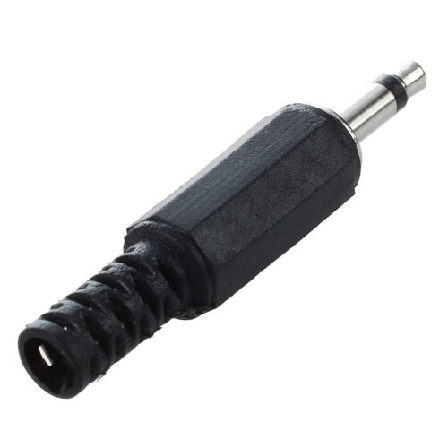 15 x Black Plastic 3.5mm Male Mono Plug Jack Audio Adapter Connector