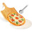 Pietra refrattaria per pizza con pala e coltello, 3 pezzi. 1