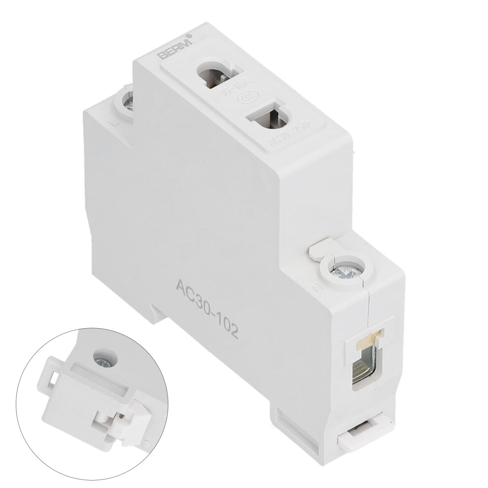 12Pcs Brass Power Socket Kit 250V 10-16A Din Rail Modular Outlet 5041390768458