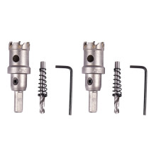 2X Carbide Tip Metal Cutter Stainless Steel HSS Drill Bit Hole Saw Holesaw Size:25mm