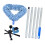 1 Set Telescoping Duster Ergonomic Grip Ceiling Dust-Blue 2 1