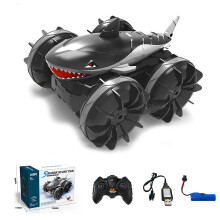 Shark Head1: 24RC Auto, 2,4 GHz Off-Road & Water-Land Racespeelgoed – Kerstcadeau (Compatibel met standaardbatterijen)