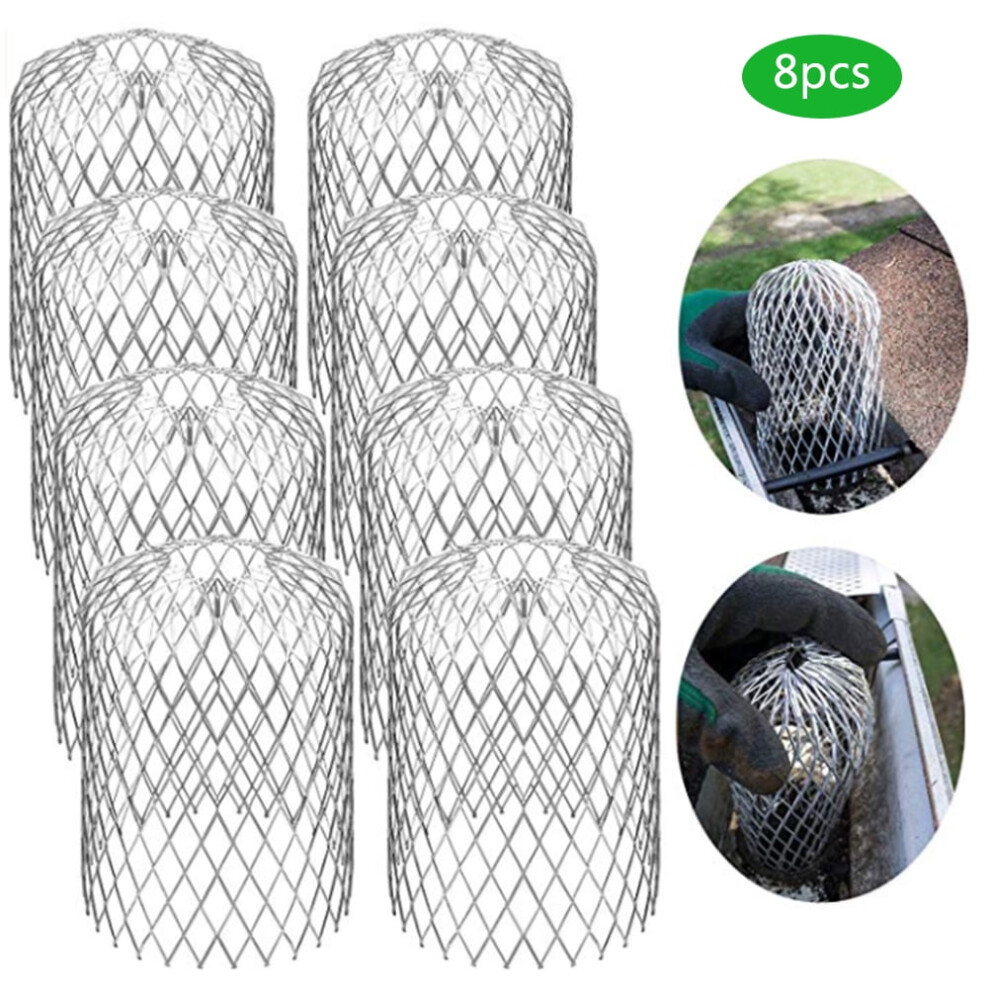 Lightweight Aluminum Gutter Guard Strainer Mesh Gutter Downspout Guard For Leaf Rain Filter 9028731229225