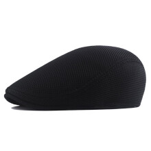 Herr Stretch Andningsbar Mesh Sommar Solhatt Driving Hollow Golf Newsboy Flat Cap