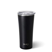 22-oz-Becher | Isolierter Edelstahl-Reisebecher | Schwarz