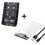 Gabinete combinado CY Dual NGFF B+M-Key M.2SSD Card JBOD Raid0Span Bridge para USB 3.0 Tipo-C USB-C SATA de 2,5 polegadas 1