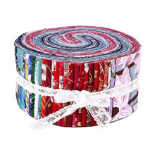 Gazechimp Jelly Roll Blommigt Quilttyg Sortiment Y38A