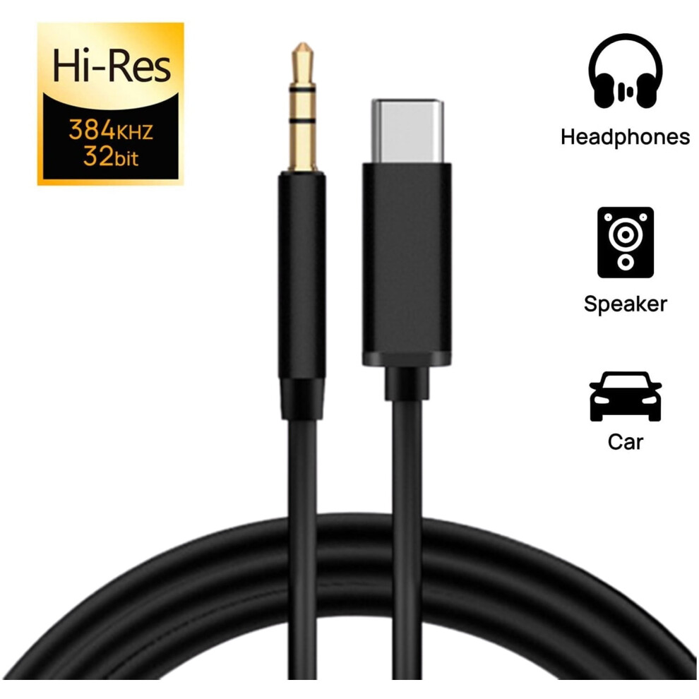 Usb-C To 3.5Mm Audio Adapter Â Compatible With Pad Pro 2018, Pixel 2/3 Xl, Moto Z, Galaxy Note10+, Huawei, Htc Â Black 9028731228747