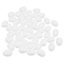 Ovos de espuma de poliestireno para modelagem e artesanato, brancos, 150x5cm