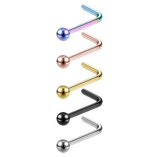 Steel Ball Nose Stud Piercing Set 5 Pcs