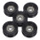 U-Groove Pulley Wheel Black 5 pcs 1