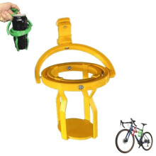 Motorcycle Cup Holder Gyroscopic Self-Leveling Clamp