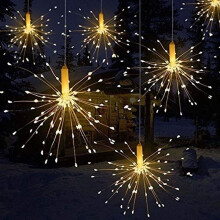 60 ágú LED csillagfényfüzér, elemes, tündérfények, esküvői/karácsonyi/buli dekorációhoz kompatibilis