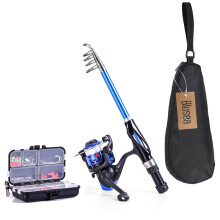 Telescopic Spinning Fishing Pole and Reel Combo 51.2 inch
