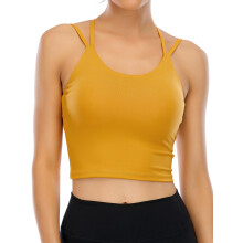 Gewatteerde sportbeha voor dames, yoga tanktops/vestjes voor dames, zomerse gewatteerde sportbeha/yoga vestjes/topjes voor yoga, fitness en hardlopen