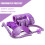 (Purple) Bondage Set for Couples - Blindfold, Cuffs, Whip 1