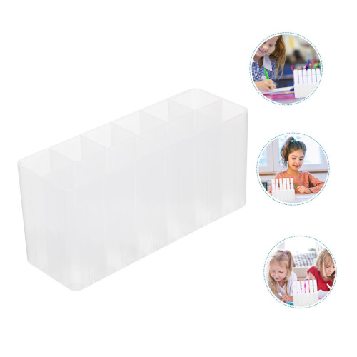 10 Pack Solid Desk Pen Holder Set, SpaceSaving Pen Organizer for Office, Makeup and Crafts 2
