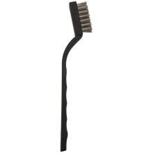 40 Pieces Handle Stainless Steel Wire Bristles Brush Set for Cleaning Welding Slag, Stain and Rust (Silvery)