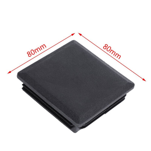 80mm x 80mm Square Plastic Caps Pipe Tube Inserts End Plug 16 Pieces 1