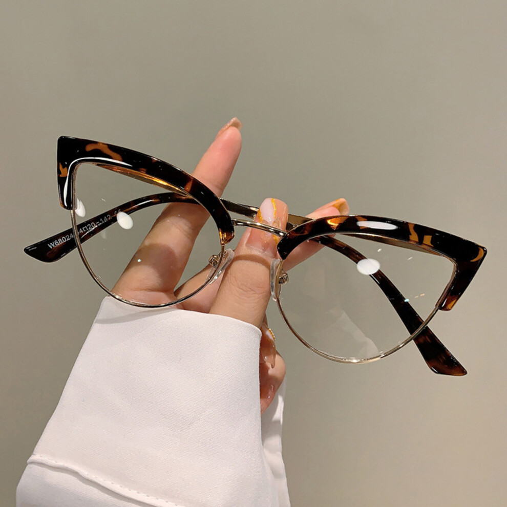 Roc-Electron (Leopard Frame) Blue Light Blocking Glasses For Gaming & Reading