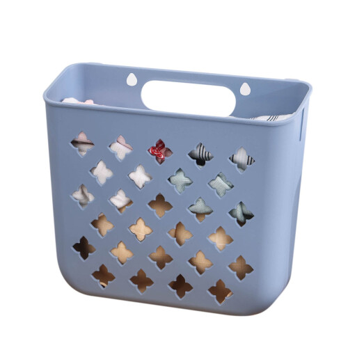 Foldable Hanging Laundry Hamper Plastic Bin with Carry 1