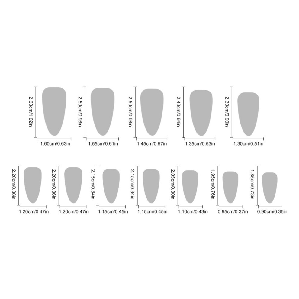 Phui-Pet-Supplies 24Pcs Nude Almond Press On Nails Black Tip