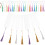 Sublimation Blanks Bookmarks Polyester Assorted Color For Reading 36 Sets 5.9X1 In 8